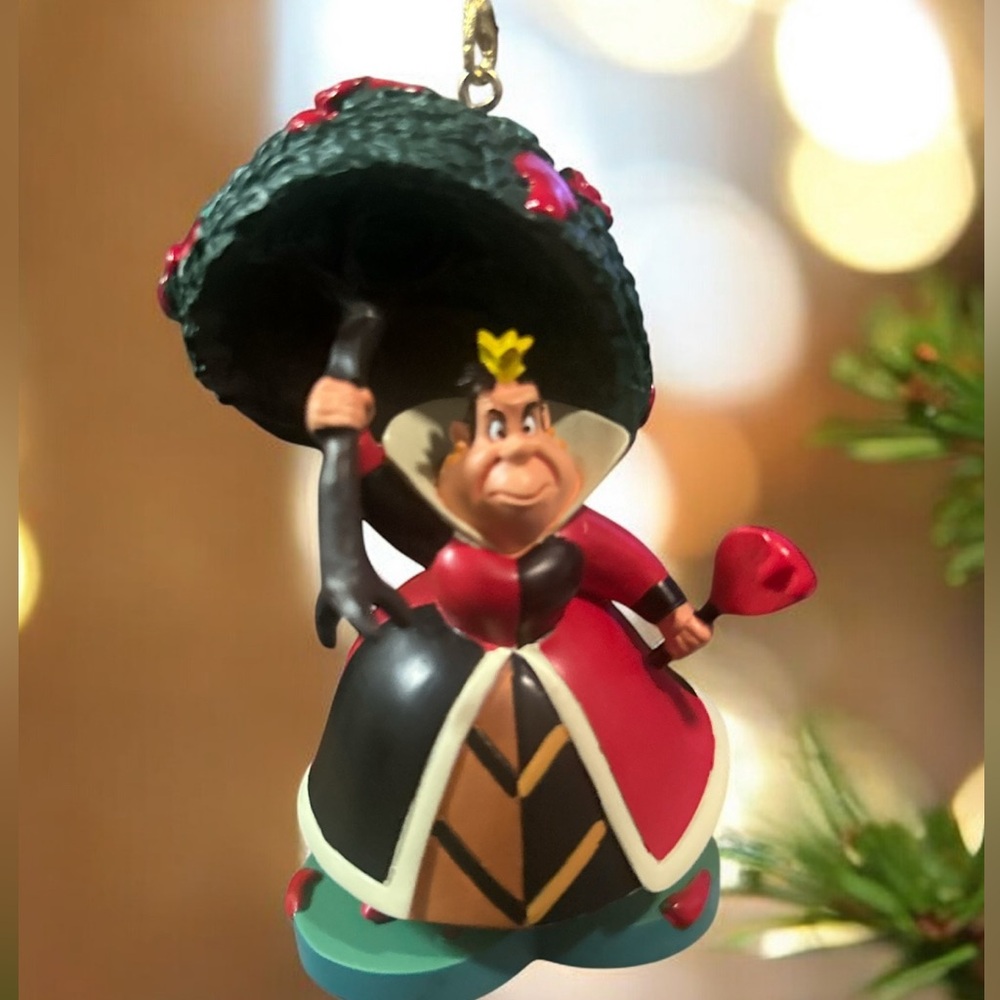 Disney Queen of Hearts Ornament - Red, Black, Gold
